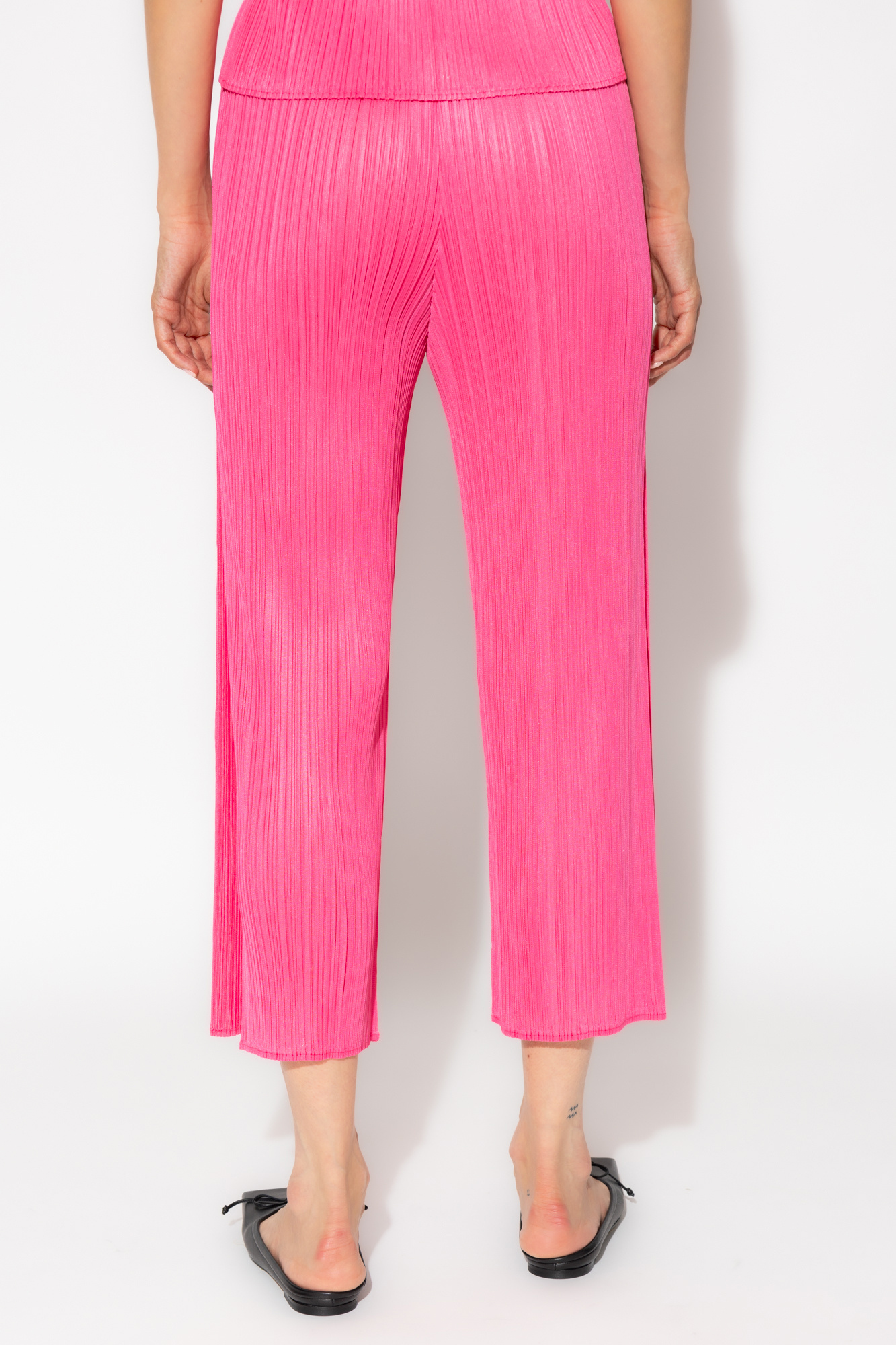 Pink Pleated trousers Issey Miyake Pleats Please